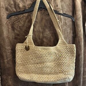 The Sak Elegant Tan Woven Tote Bag